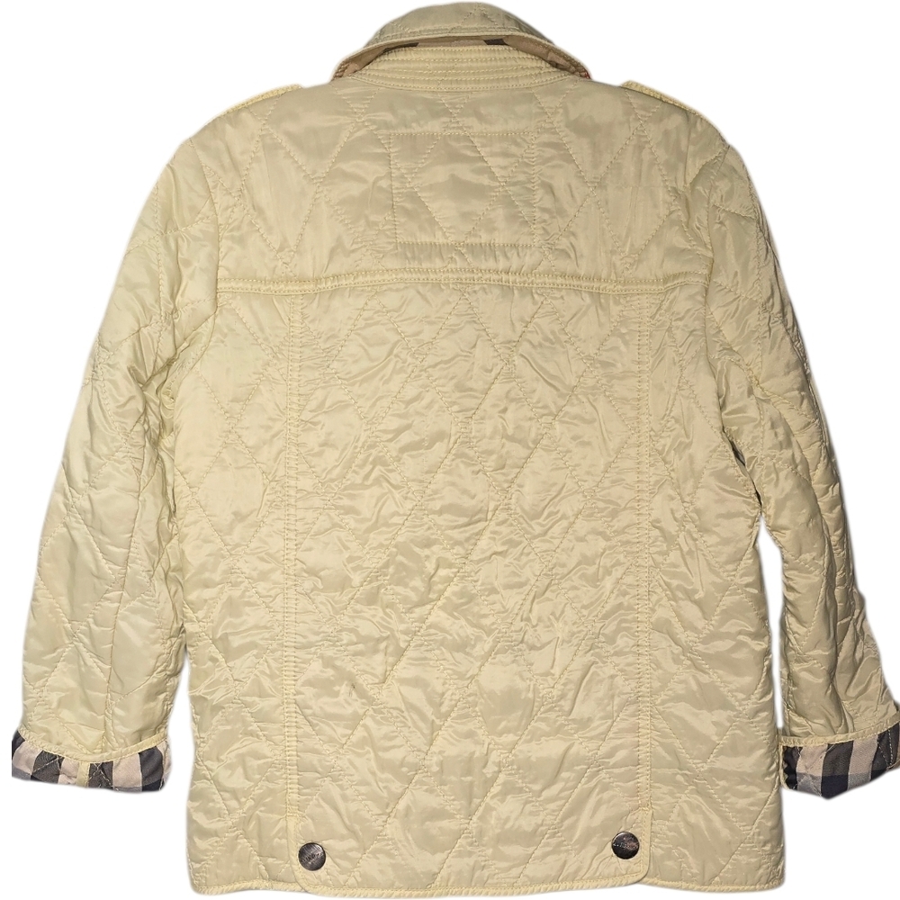 Burberry Children Diamond Quilted Jacket Nova Check Lined 100 / 56 Size - Picture 12 of 16